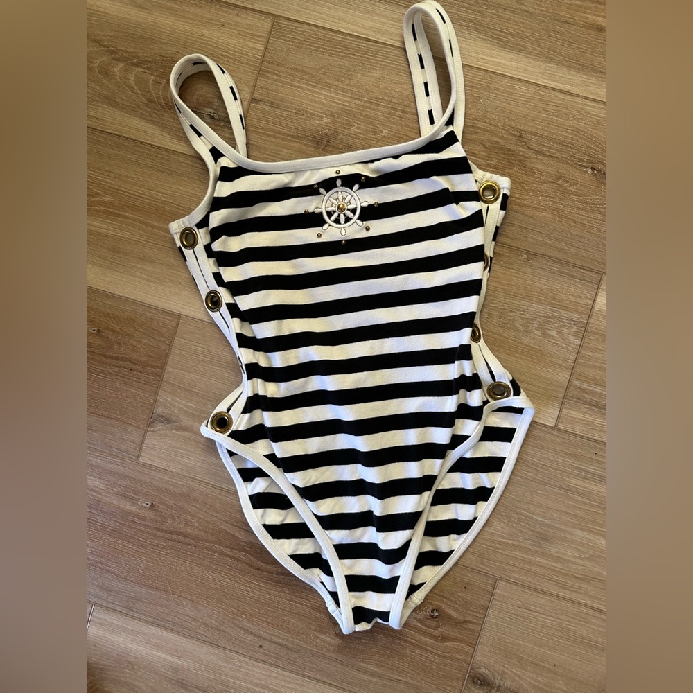 Vintage LaBlanca Nautical Swim Suit 14